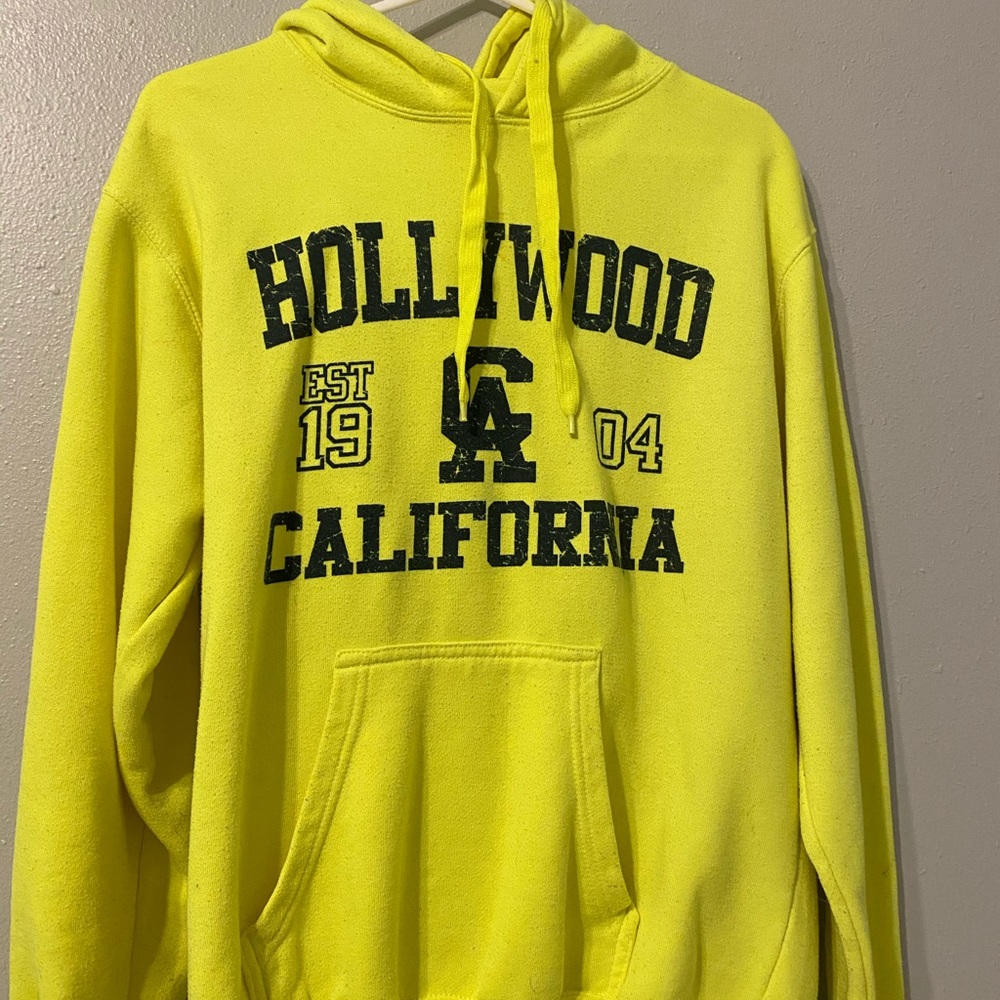 Neon green hoodie